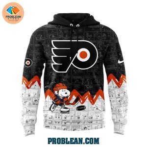 Philadelphia Flyers 75th Anniversary Of Peanuts Hoodie T Shirt