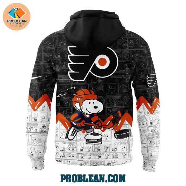 Philadelphia Flyers 75th Anniversary Of Peanuts Hoodie T Shirt