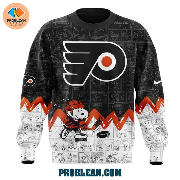 Philadelphia Flyers 75th Anniversary Of Peanuts Hoodie T Shirt