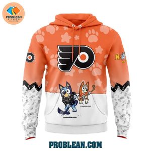 Philadelphia Flyers Bluey and Bingo Hoodie T Shirt