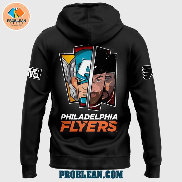 Philadelphia Flyers x 2025 Marvel Super Hero Game Hoodie T Shirt