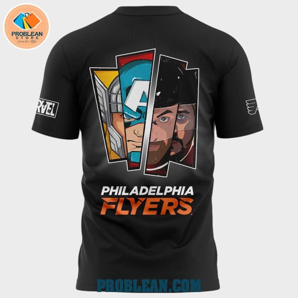 Philadelphia Flyers x 2025 Marvel Super Hero Game Hoodie T Shirt