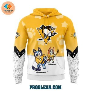 Pittsburgh Penguins Bluey and Bingo Hoodie T Shirt