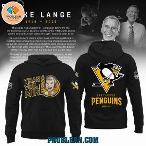 Pittsburgh Penguins Thank You Mike Lange 2025 Hoodie T Shirt