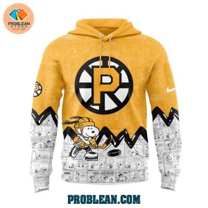 Providence Bruins 75th Anniversary Snoopy Peanuts Hoodie T Shirt