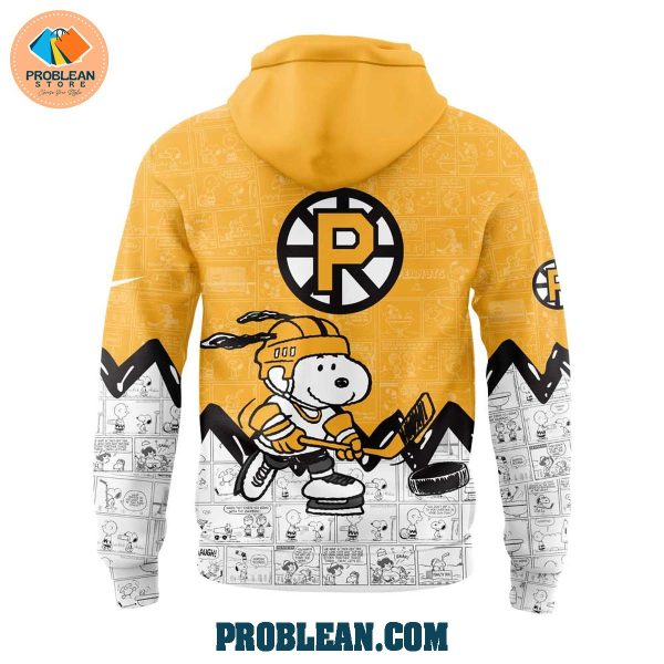 Providence Bruins 75th Anniversary Snoopy Peanuts Hoodie T Shirt