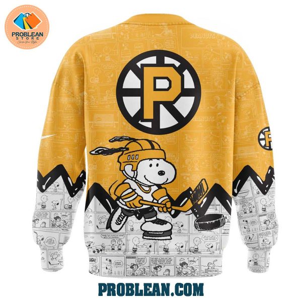 Providence Bruins 75th Anniversary Snoopy Peanuts Hoodie T Shirt