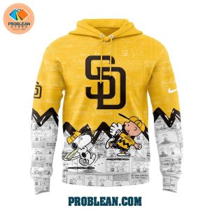 San Diego Padres 75th Anniversary Snoopy Peanuts Hoodie T Shirt