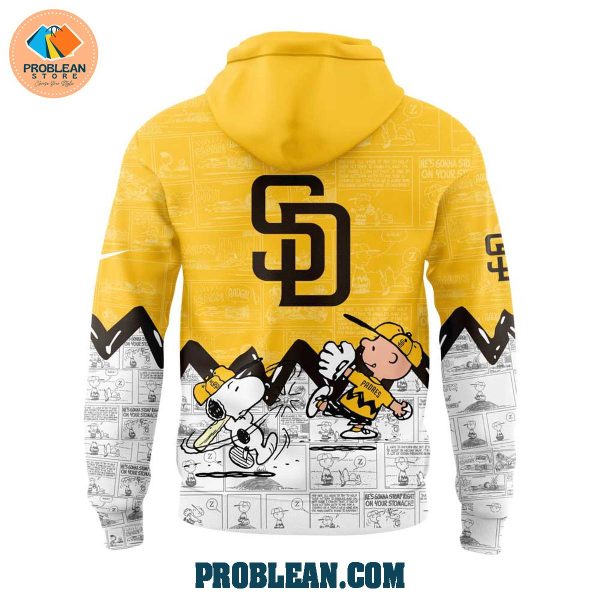 San Diego Padres 75th Anniversary Snoopy Peanuts Hoodie T Shirt