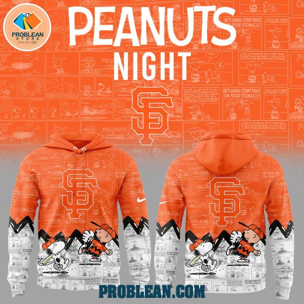 San Francisco Giants 75th Anniversary Of Peanuts Hoodie T Shirt