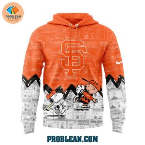 San Francisco Giants 75th Anniversary Of Peanuts Hoodie T Shirt