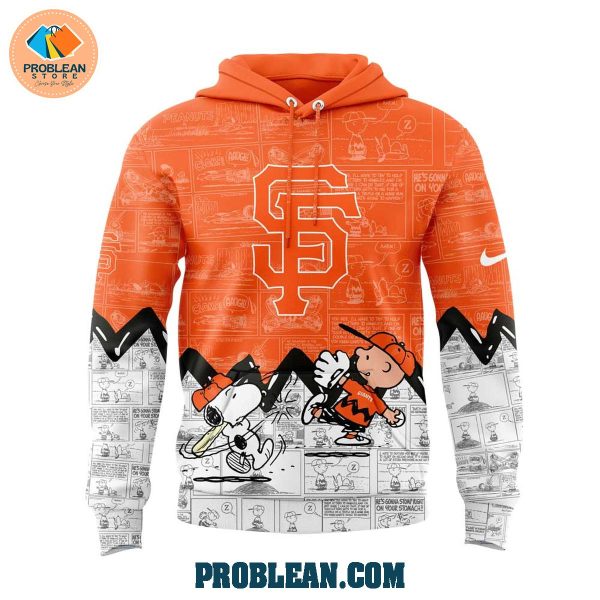 San Francisco Giants 75th Anniversary Of Peanuts Hoodie T Shirt