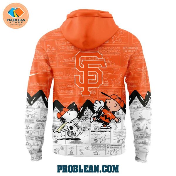 San Francisco Giants 75th Anniversary Of Peanuts Hoodie T Shirt