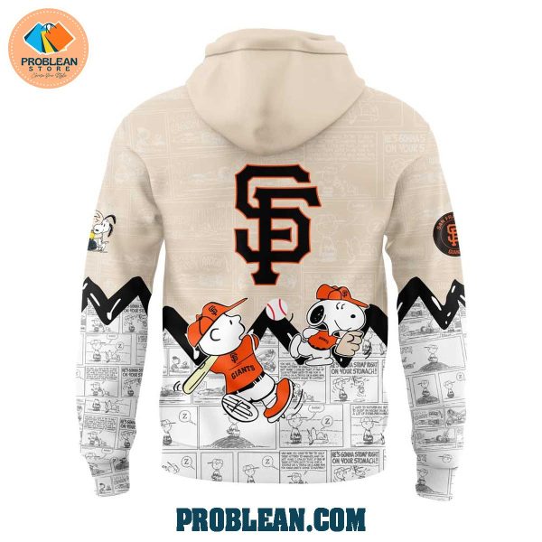 San Francisco Giants Happiness 75 Years Of Peanuts Hoodie T Shirt