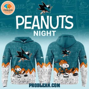 San Jose Sharks 75th Anniversary Snoopy Peanuts Hoodie T Shirt