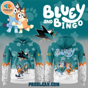 San Jose Sharks Bluey and Bingo Hoodie T Shirt