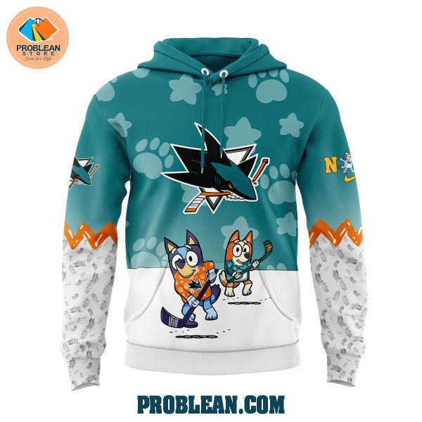 San Jose Sharks Bluey and Bingo Hoodie T Shirt