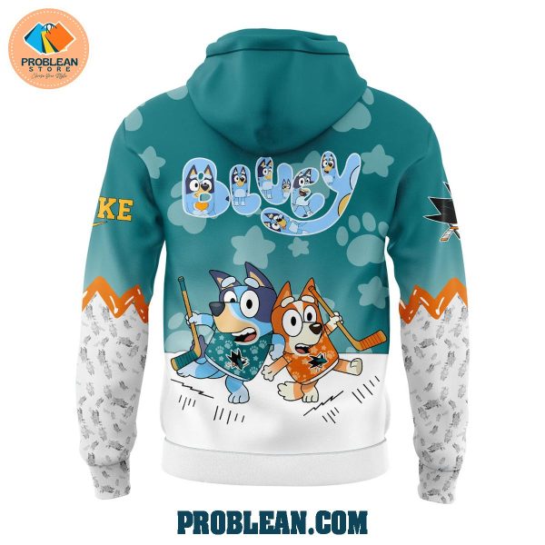 San Jose Sharks Bluey and Bingo Hoodie T Shirt