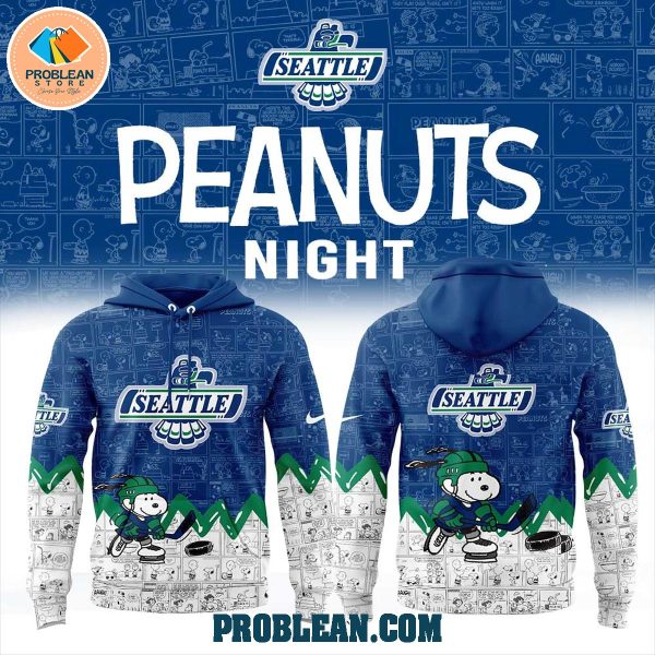 Seattle Thunderbirds 75th Anniversary Snoopy Peanuts Hoodie T Shirt