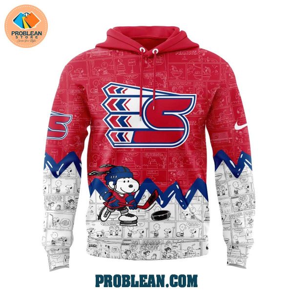 Spokane Chiefs 75th Anniversary Of Peanuts Hoodie T Shirt