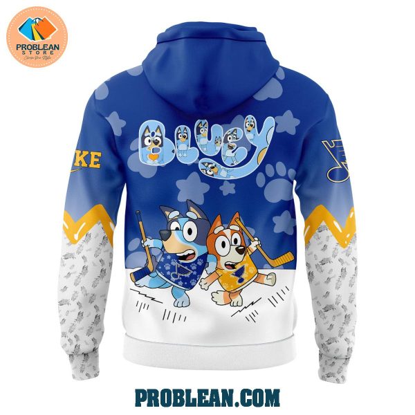 St. Louis Blues Bluey and Bingo Hoodie T Shirt