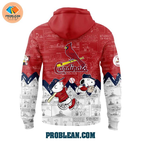 St.Louis Cardinals 75th Anniversary Snoopy Peanuts Hoodie T Shirt