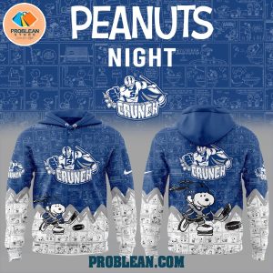 Syracuse Crunch 75th Anniversary Snoopy Peanuts Hoodie T Shirt