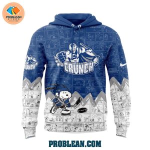 Syracuse Crunch 75th Anniversary Snoopy Peanuts Hoodie T Shirt