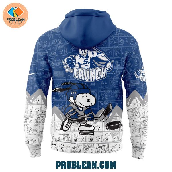 Syracuse Crunch 75th Anniversary Snoopy Peanuts Hoodie T Shirt