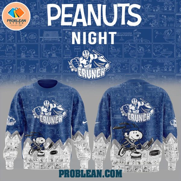 Syracuse Crunch 75th Anniversary Snoopy Peanuts Hoodie T Shirt