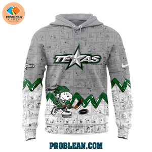 Texas Stars 75th Anniversary Snoopy Peanuts Hoodie T Shirt