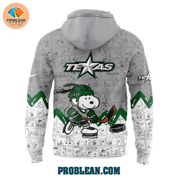 Texas Stars 75th Anniversary Snoopy Peanuts Hoodie T Shirt