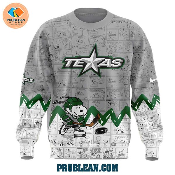 Texas Stars 75th Anniversary Snoopy Peanuts Hoodie T Shirt