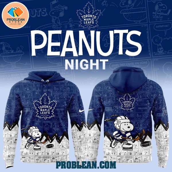 Toronto Maple Leafs 75th Anniversary Snoopy Peanuts Hoodie T Shirt