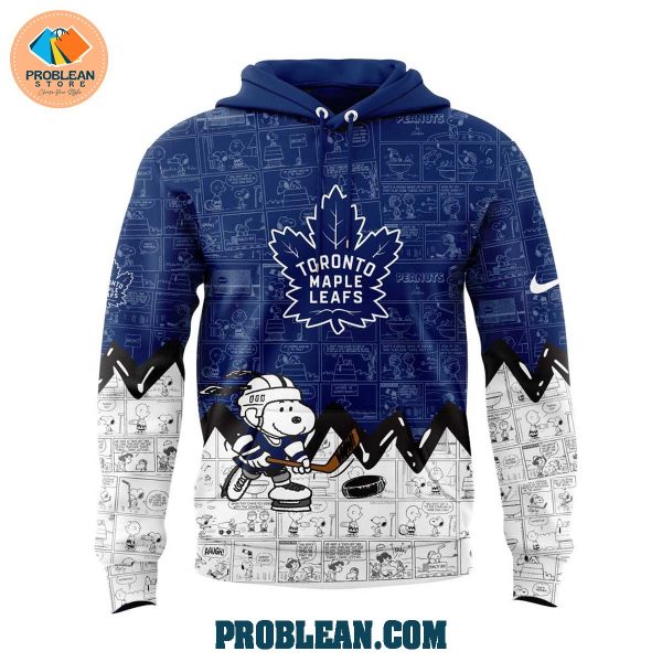 Toronto Maple Leafs 75th Anniversary Snoopy Peanuts Hoodie T Shirt