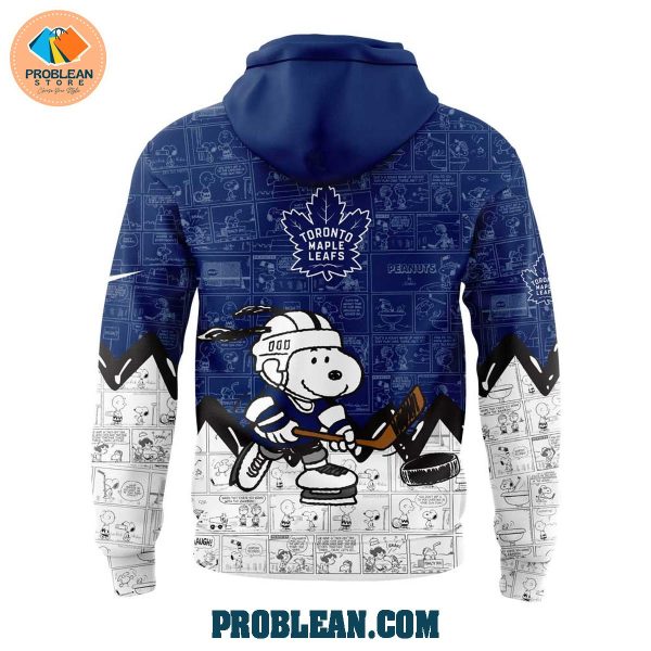 Toronto Maple Leafs 75th Anniversary Snoopy Peanuts Hoodie T Shirt