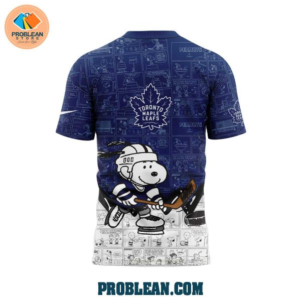 Toronto Maple Leafs 75th Anniversary Snoopy Peanuts Hoodie T Shirt