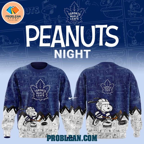 Toronto Maple Leafs 75th Anniversary Snoopy Peanuts Hoodie T Shirt