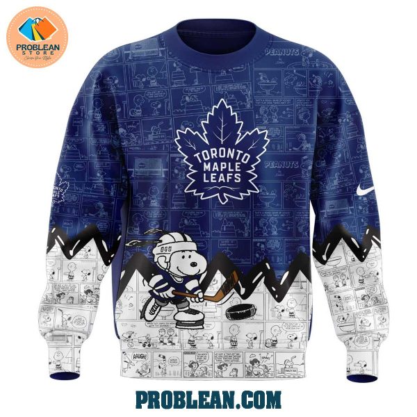 Toronto Maple Leafs 75th Anniversary Snoopy Peanuts Hoodie T Shirt