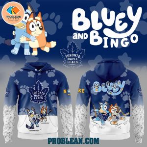 Toronto Maple Leafs Bluey and Bingo Hoodie T Shirt