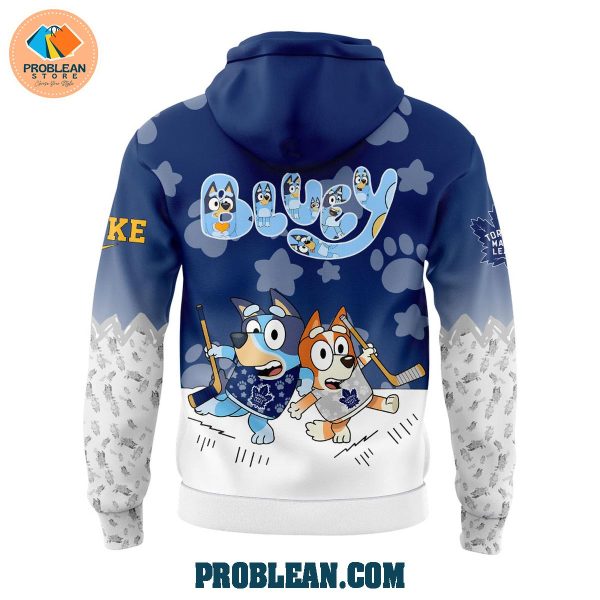 Toronto Maple Leafs Bluey and Bingo Hoodie T Shirt