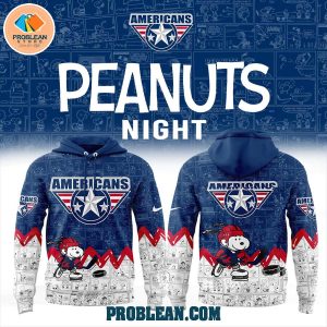 Tri-City Americans 75th Anniversary Snoopy Peanuts Hoodie T Shirt