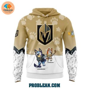 Vegas Golden Knights Bluey and Bingo Hoodie T Shirt