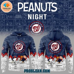 Washington Nationals 75th Anniversary Snoopy Peanuts Hoodie T Shirt