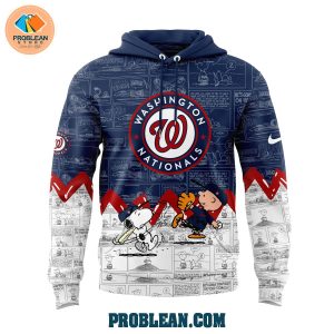 Washington Nationals 75th Anniversary Snoopy Peanuts Hoodie T Shirt