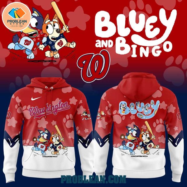 Washington Nationals Bluey and Bingo Hoodie T Shirt