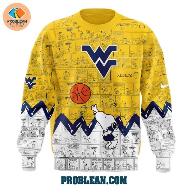 West Virginia Men’s Basketball 75th Anniversary Of Peanuts Hoodie T Shirt